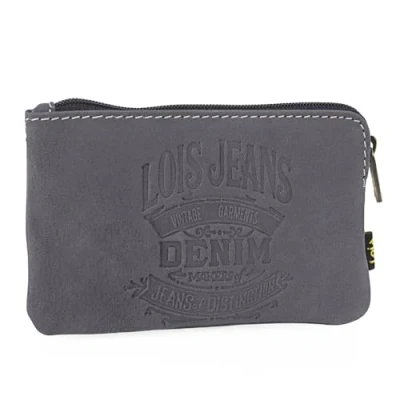 Image of Lois Coin Purse Small Purses with Zip Leather Pouch. Men Men&#039;s Money Pouch Wallet RFID Anti Theft Technology, Blue