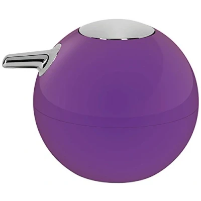 Image of Spirella Bowl Shiny Purple Soap Dispenser, 10.5cmx11.5cm