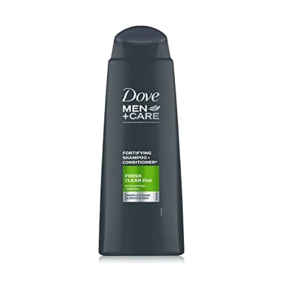 Image of Dove Men + Care Fresh Clean 2 in 1 Shampoo and Conditioner 400 ml