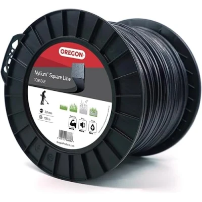 Image of Oregon Square Nylium Heavy Duty Trimmer Line, 3.0 mm X 155 m Spool Fits Most Types (109524E)