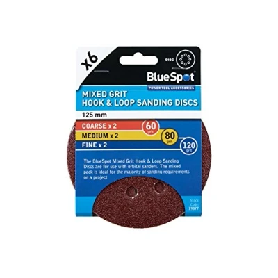 Image of Blue Spot Tools 19877 Mixed Grit Delta Sanding Sheets, Brown