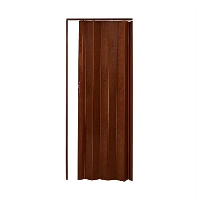 Image of Folding Door Magnetic Catch PVC Concertina Accordion Gloss 84x203cm 6mm Thick (Brown)