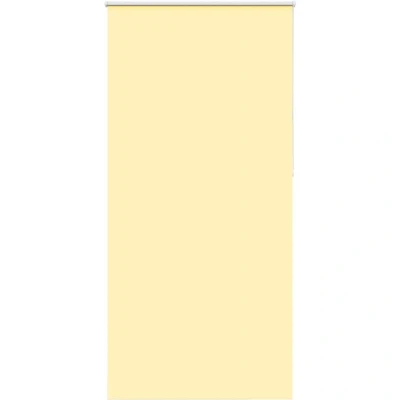 Image of vidaXL Roller Blind Blackout Yellow 95x230 cm Fabric Width 90.7 Polyester