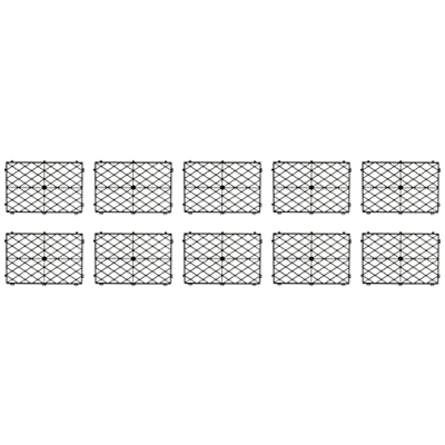 Image of U Group Bar Glass Stacking Mats Black, AE018 BLK, Pack of 10