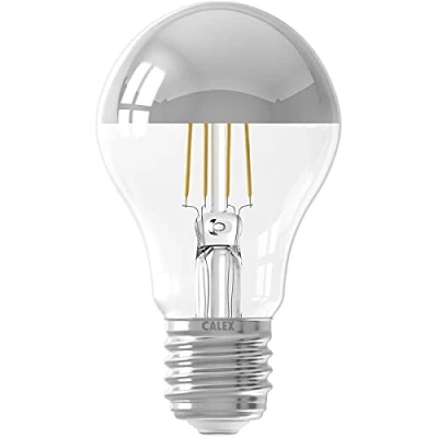 Image of Calex Standardlampe Kopfspiegel LED Filament 4W (ersetzt 40W) E27 Silver
