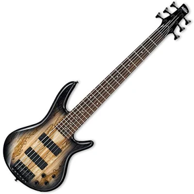 Image of Ibanez GSR206SM NGT GIO SR Series Electric Bass Guitar 6 String Natural Grey Burst