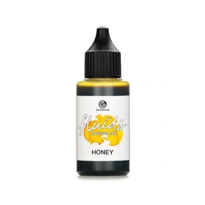 Image of Octopus 30ml Fluids Alcohol Ink HONEY for fluid art and resin, brown