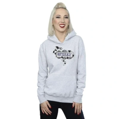 Image of Beetlejuice Women&#039;s Sandworm Logo Hoodie Small Heather Grey