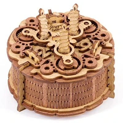 Image of iDventure birthday Cake gift box Tricky packaging 3D puzzle money for cash adults Escape Room game brain teaser gadget men treasure