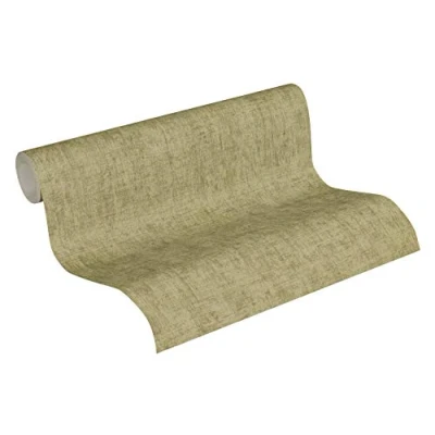 Image of Plain Wallpaper Greenery A.S. Création Non Woven 10.05 m x 0.53 Green Made in Germany 373344 37334 4