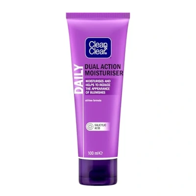 Image of Clean &amp; Clear Dual Action Oil Free Moisturiser 100ml