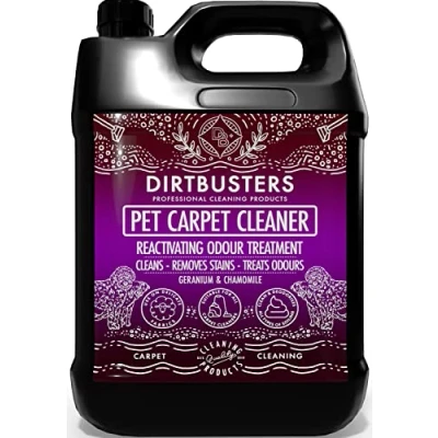Image of Dirtbusters Pet Carpet Cleaner Shampoo, Cleaning Solution For Odour, Urine &amp; Stains, Geranium Chamomile (5L)