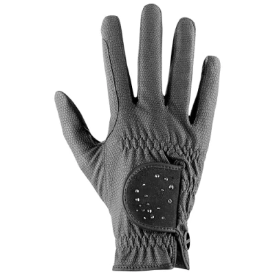 Image of uvex Sportstyle Diamond Stretchable Riding Gloves for Men and Women Durable Decorated with Swarovski® Crystals Black 9