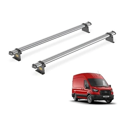 Image of Van Guard Trade Roof Rack for Ford Transit MK8 (2014+) 2 Steel Bars [Only Suitable High (H3) Models] UltiBar SB310