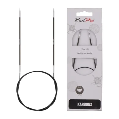 Image of KnitPro Karbonz circular needle 40cm 2.25mm 3pcs, Silver