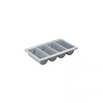 Image of Olympia 6690 Kristallon Cutlery Tray 4 Compartment GN 1/1, Grey