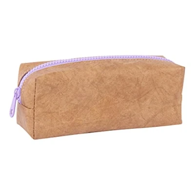 Image of APLI 18952 Multi Purpose Kraft Texture Pencil Case Violet