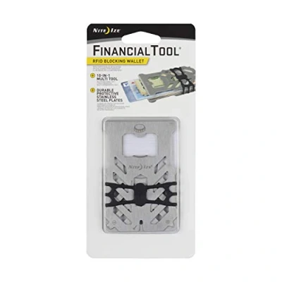 Image of Nite Ize Financial Tool RFID Blocking Wallet Steel, N/A