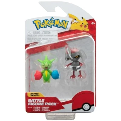 Image of Pokemon Battle Figure 2 Pack (Pawniard &amp; Roselia) W15