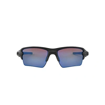 Image of Oakley Man OO9188 FLAK 2.0 XL 918858 Sunglasses O_matter Black Blue Squared Polarized Prizm