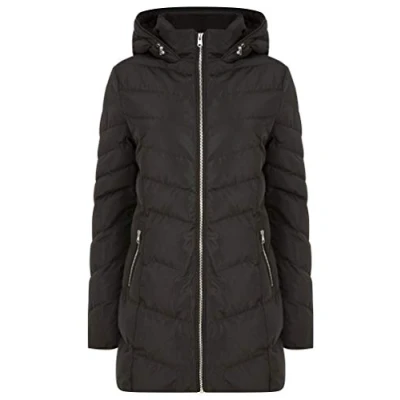 Image of Tokyo Laundry Women&#039;s Safflower Longline Quilted Puffer Coat Black