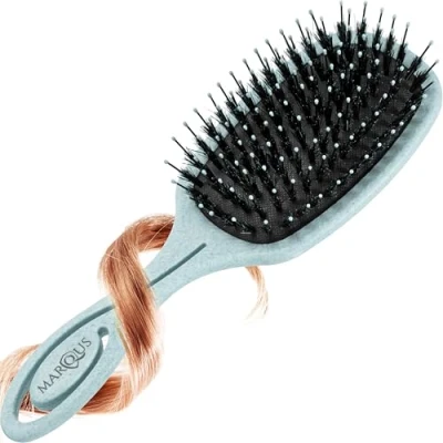Image of MarQus Boar Bristle Hair Brush Paddle for Every Type with Even More Bristles Tangle Free Women