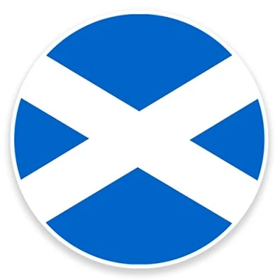 Image of 2 x 10cm/100mm Scotland Scottish Flag Window Cling Sticker Car Van Campervan Glass #9122