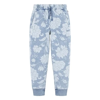 Image of Levi&#039;s Kids Lvg discharge jogger Girls Indigo Light Floral 2 years