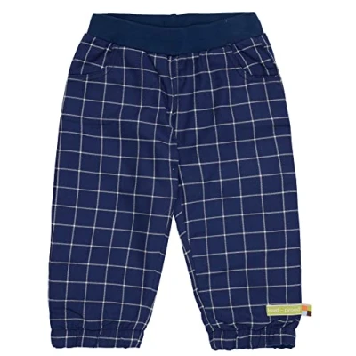 Image of loud + proud Karo Hose, GOTS Zertifiziert Pants, Ultramarin, 62/68