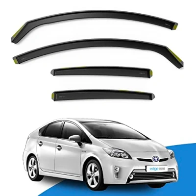 Image of EdgeVisors Wind Deflectors Set Fits: TOYOTA PRIUS MK3 2010 2015 5 Door Liftback 4pc