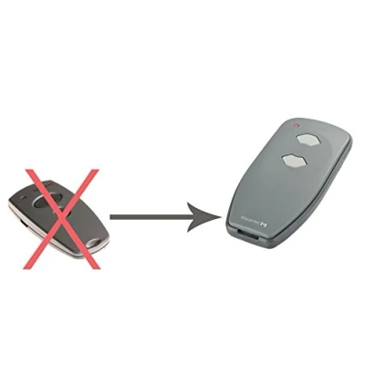 Image of Marantec Digital 382 1pcs Remote Control, 2 Button 433.92 MHz, Multi Bit, for Garage Door Opener and Gate Operators