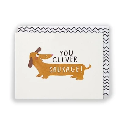 Image of Kindred You Clever Sausage Congratulations Card For Graduation
