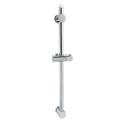 Image of ENKI, S08, Shower Slider Riser Rail, Includes Head Holder Bar and Pole for Head, Durable Chrome Finish