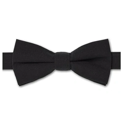 Image of Roco boys plain banded black dickie bow tie