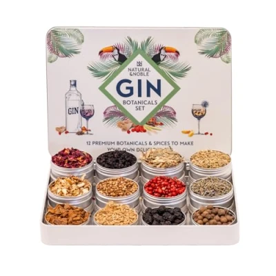 Image of Gin Botanicals and Infusions Gift Kit. Set of 12 Finest Spices for Gin.