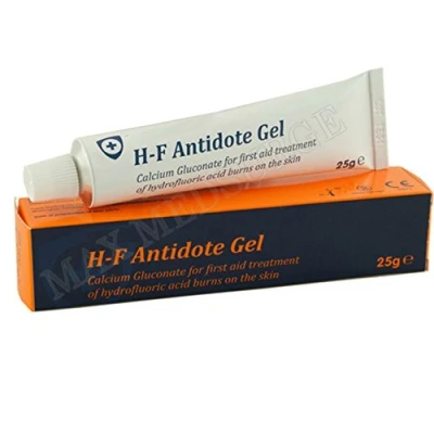 Image of 12 Pack x HF Antidote Gel (Calcium Gluconate 25g) Hydrofluoric Acid Burn BULK BUY