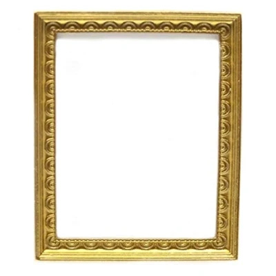 Image of Melody Jane Dolls House Gold Decorative Empty Picture Painting Frame Miniature Accessory