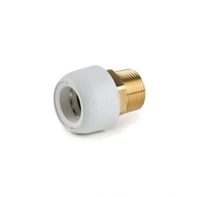 Image of Hep2O Male Iron Brass Adaptor 28mmx1&quot; White HX29/28W