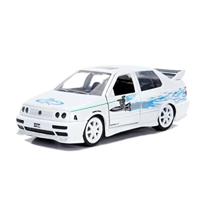 Image of Jada 99592 1/32 Jesse&#039;s Volkswagen Jetta White Fast &amp; Furious Movie Diecast Model Car