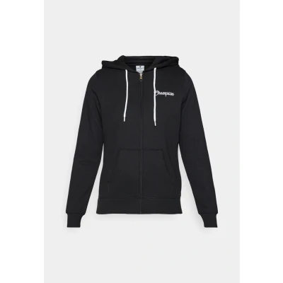 Image of Champion Graphic FULL ZIP Hoodie Zipup sweatshirt, Women&#039;s, Size: Medium, Black