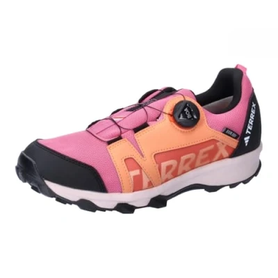 Image of adidas Unisex Terrex Agravic BOA RAIN.RDY Trail Running Shoes, Pink Fusion/Putty Mauve/core Black, 11 UK