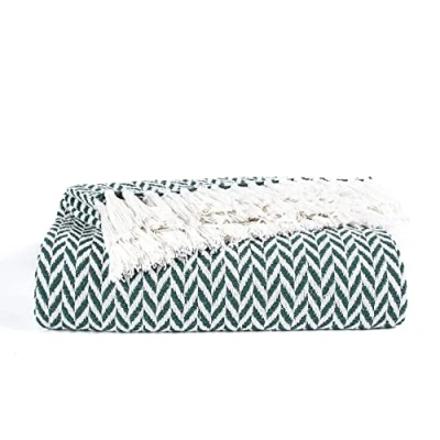 Image of EHC Throws for Sofas Large, Bed Double Sofa Settee Couch,150 x 200cm, Hunter Green