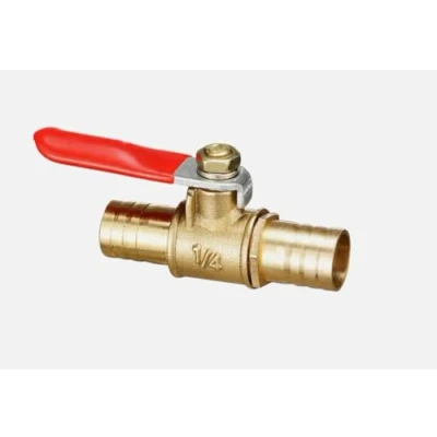 Image of Brass Shutoff Ball Valve Pipe 6mm 8mm 10mm 12mm Fuel Hose Joiner Inline Fitting (12mm)