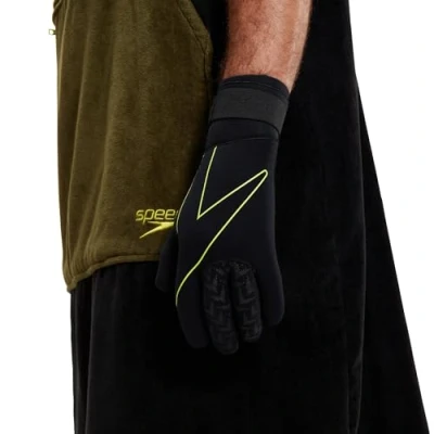 Image of Speedo Unisex Swim Gloves Pool Essentials, Black, S
