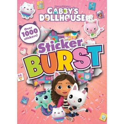 Image of Gabby&#039;s Dollhouse Sticker Burst Kids Activity Book with 1000+ Stickers
