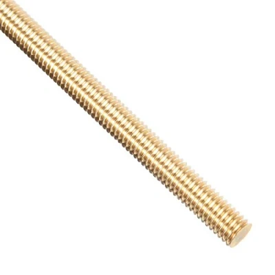 Image of M6 x 250mm Brass Fully Threaded Rod, Right Thread