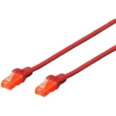 Image of DIGITUS LAN Cable Cat 6 5m CCA Network with RJ45 U/UTP Unshielded Compatible 6A &amp; 5e Red