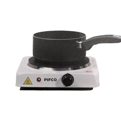 Image of PIFCO Portable Hot Plate Single Induction with Temperature Control 5 Settings 1500W Electric Ideal for Camping, Caravans &amp; Travelling