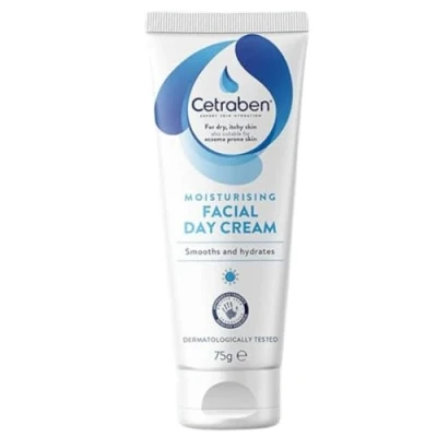 Image of Cetraben Moisturising Facial Day Cream, For Dry Sensitive and Eczema Prone Skin, Dermatologically Tested, Daily Application, 1 x 75g