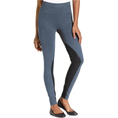 Image of SPANX Star Power Wide Waistband Faux Suede Leggings Now Navy